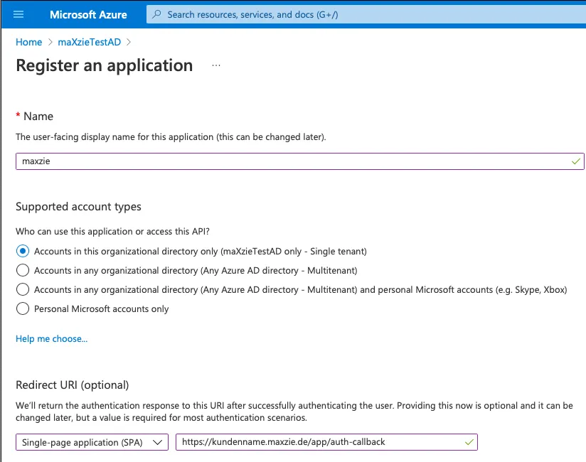 Entra ID App Settings Step 2